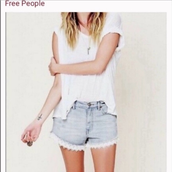 Free People Denim Shorts - Picture 1 of 7